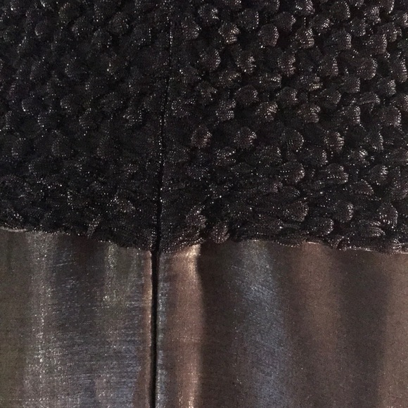 One piece full length silver and black dress - Picture 4 of 4